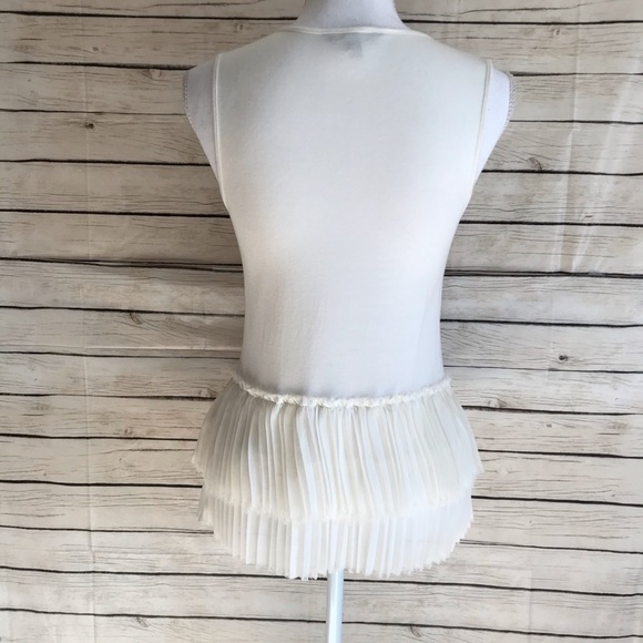 Banana Republic White Sleeveless Blouse - Picture 5 of 7